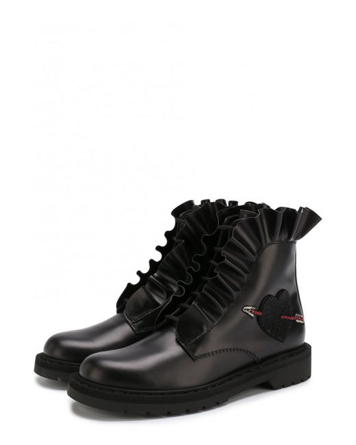 Valentino Кожаные ботинки Garavani Love Combat Boot