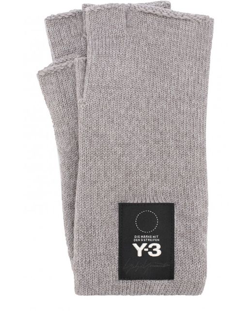 Y-3 Шерстяные перчатки