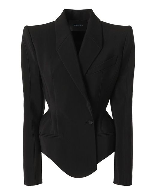 Mugler Жакет из вискозы и шерсти