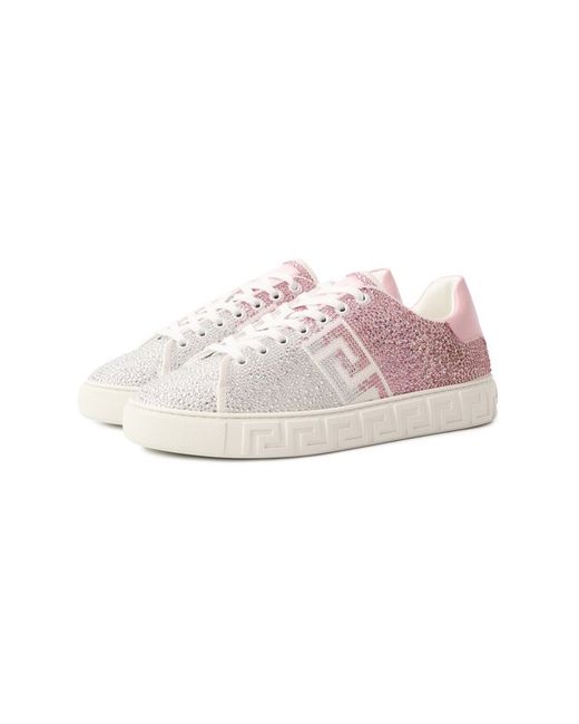 Versace Текстильные кеды Greca