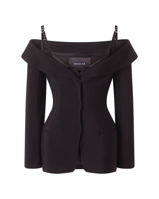 Mugler Жакет из вискозы и шерсти