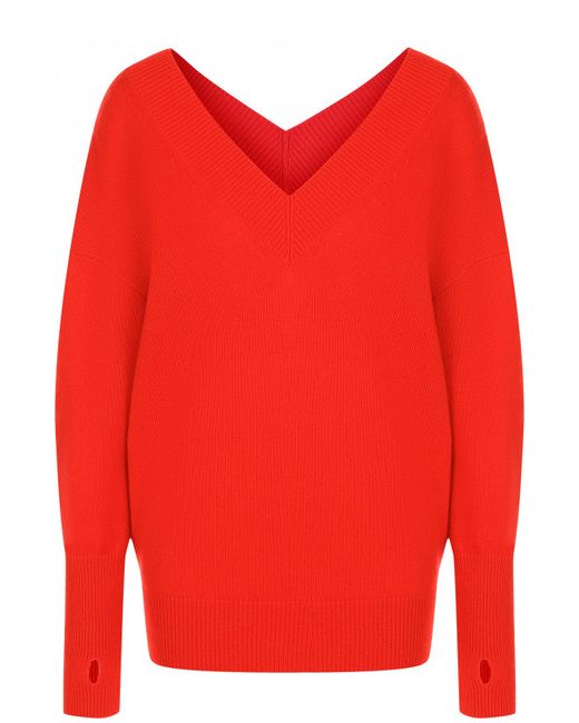 Tom Ford Однотонный кашемировый пуловер с V-образным вырезом