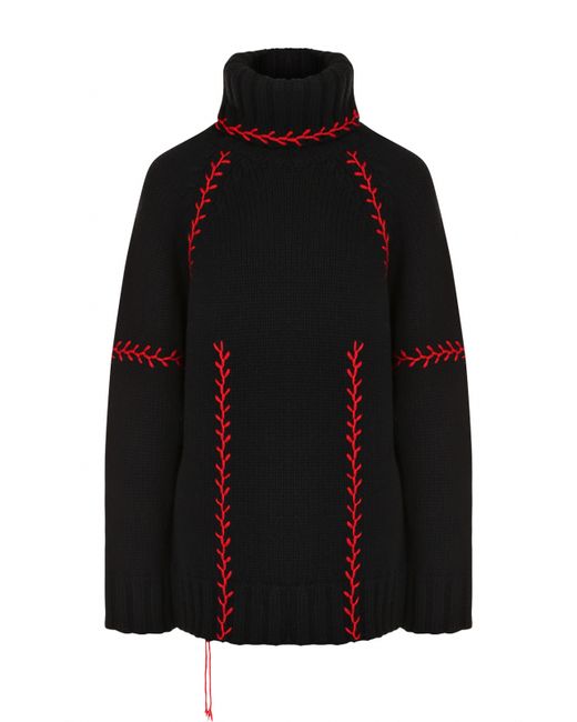 Alexander McQueen Кашемировый свитер с высоким воротником