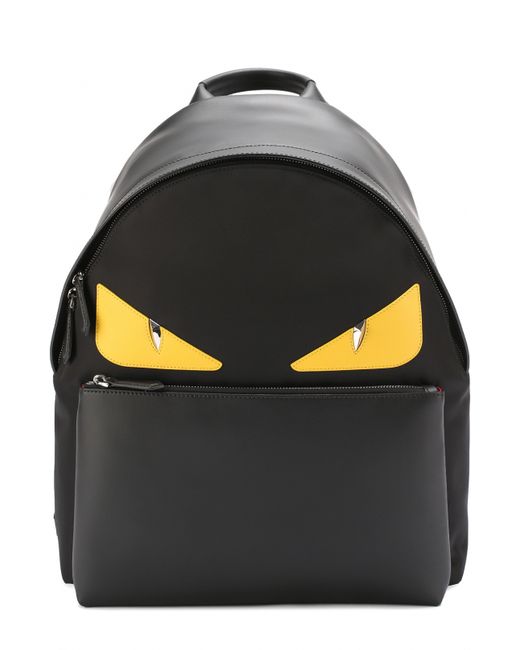 Fendi Комбинированный рюкзак с аппликацией Bag Bugs