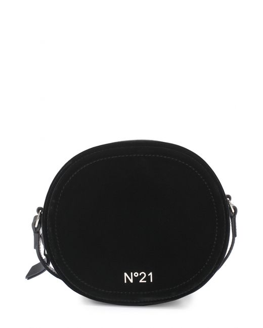 No21 Бархатная сумка с логотипом бренда