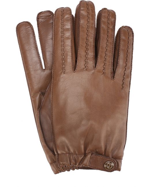 Giorgio Armani Кожаные перчатки с кашемировой подкладкой