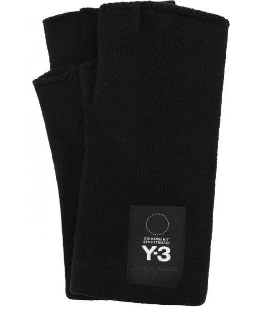 Y-3 Шерстяные перчатки