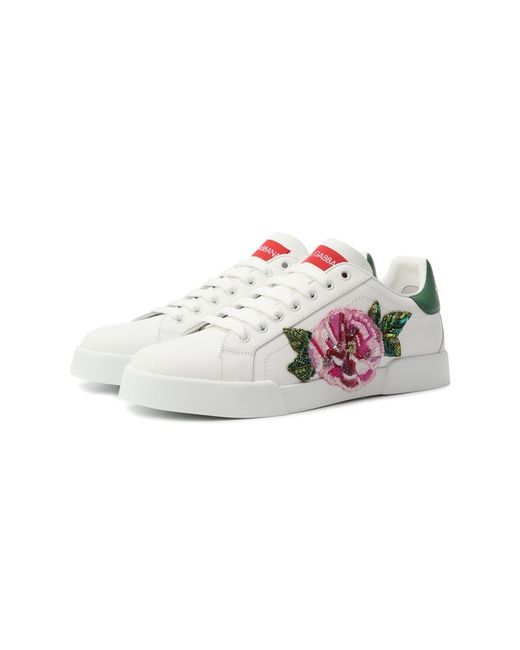 Dolce & Gabbana Кожаные кеды Portofino