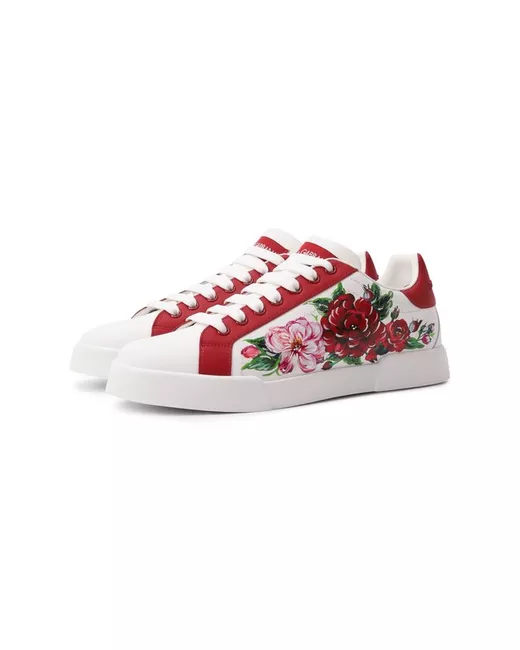 Dolce & Gabbana Кожаные кеды Portofino