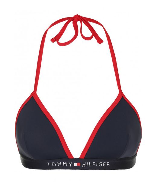 Tommy Hilfiger Треугольный бюстгальтер с логотипом бренда