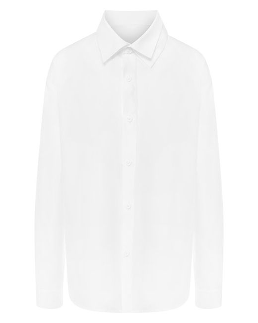 Yohji Yamamoto Однотонная хлопковая блуза