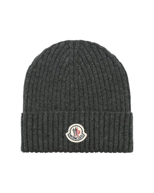 Moncler Кашемировая шапка с логотипом бренда