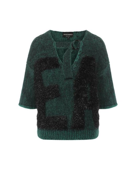 Emporio Armani Вязаный пуловер с укороченным рукавом