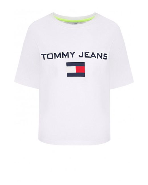 Tommy Hilfiger Хлопковая футболка с логотипом бренда