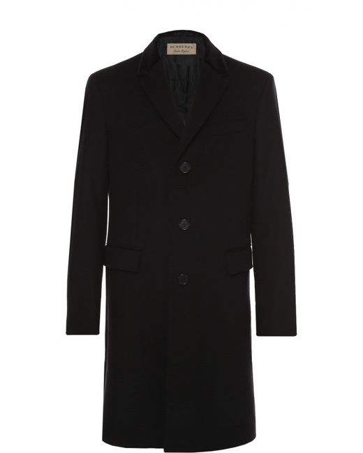 Burberry Однобортное пальто из смеси шерсти и кашемира