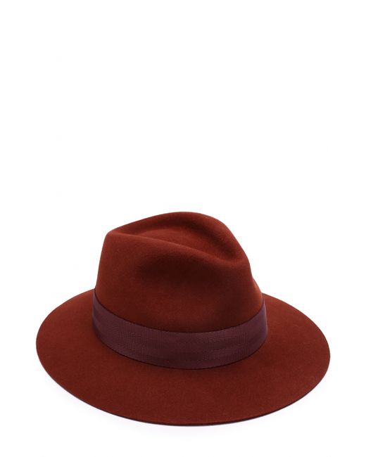 Maison Michel Фетровая шляпа Rico с лентой