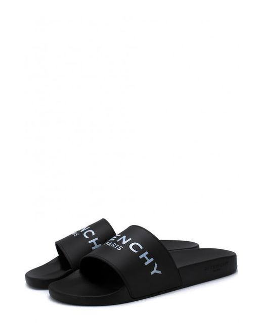Givenchy Резиновые шлепанцы с логотипом бренда