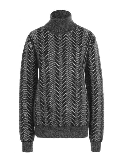 Saint Laurent Шерстяной свитер с высоким воротником
