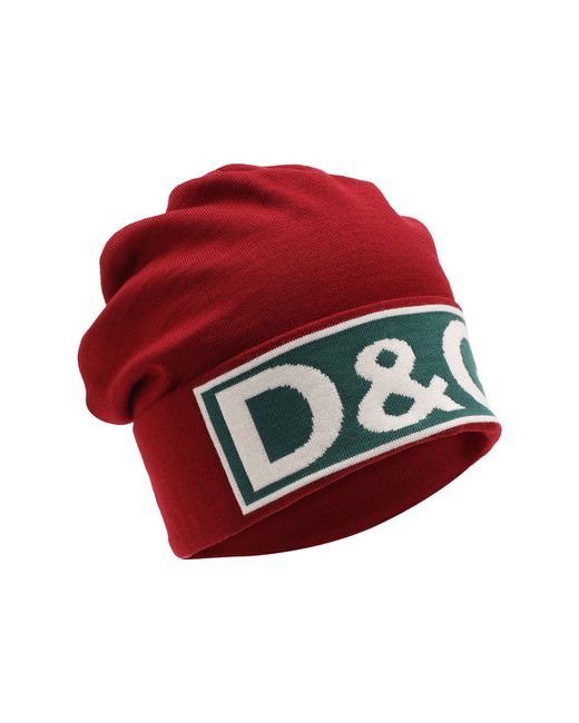 Dolce & Gabbana Шерстяная шапка с логотипом бренда
