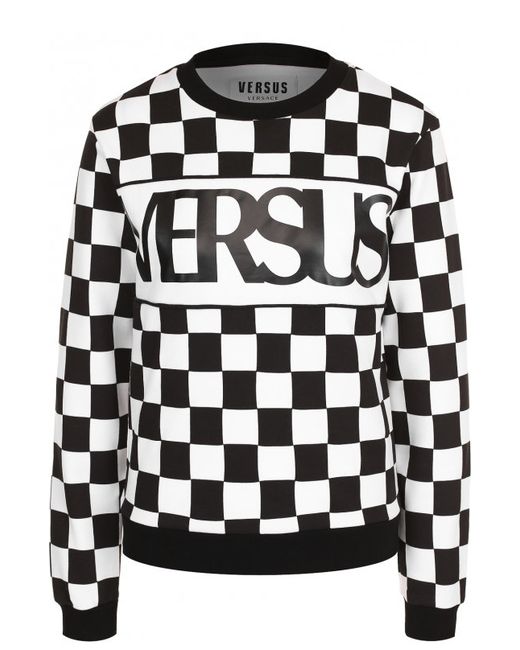 Versus Хлопковый пуловер с логотипом бренда