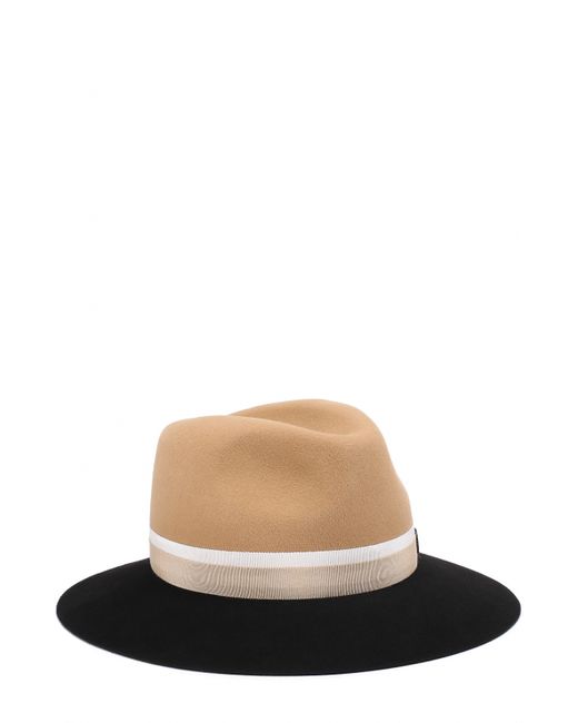 Maison Michel Фетровая шляпа Henrietta с лентой