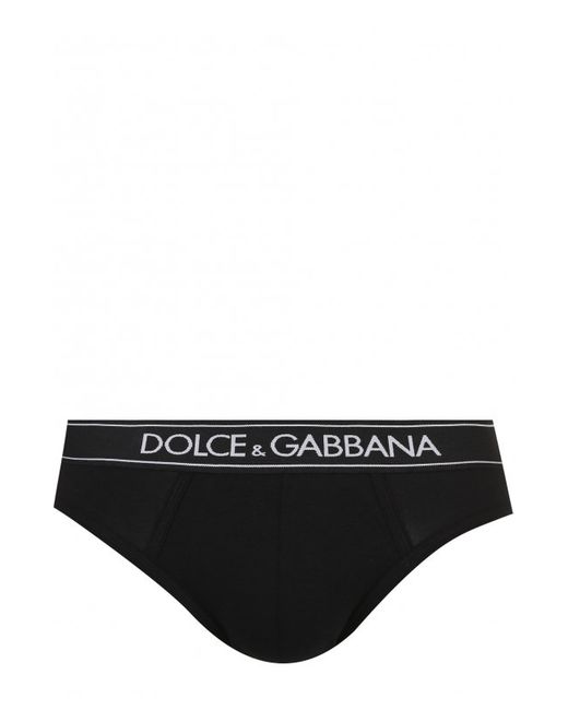 Dolce & Gabbana Хлопковые брифы с широкой резинкой