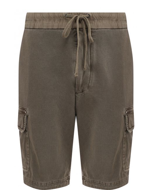 James Perse Хлопковые шорты с накладными карманами