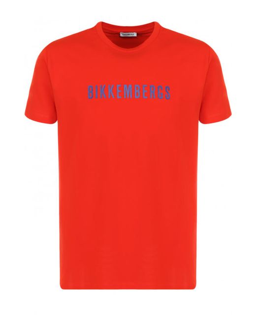 Bikkembergs Хлопковая футболка с логотипом бренда