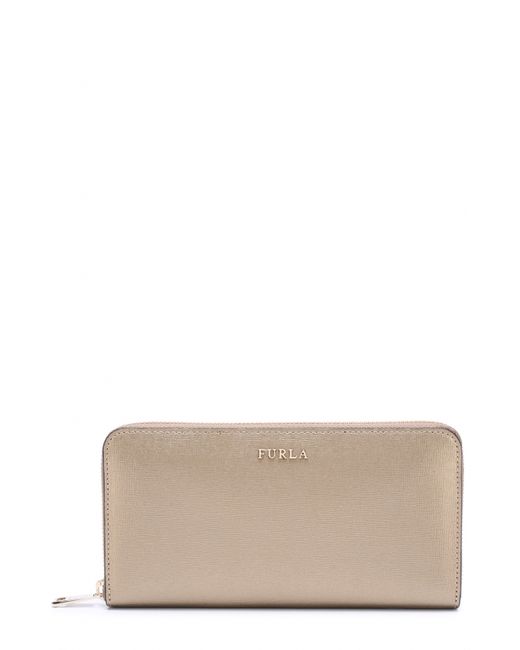 Furla Кожаный кошелек на молнии с логотипом бренда