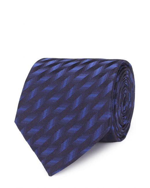 Armani Collezioni Шелковый галстук с узором