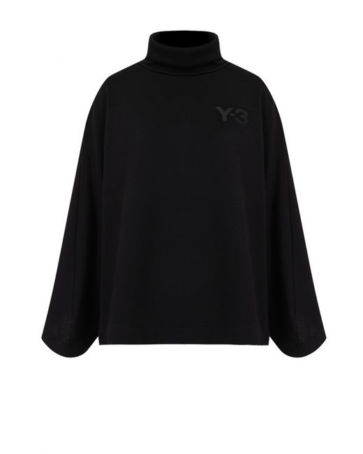 Y-3 Хлопковый свитер свободного кроя