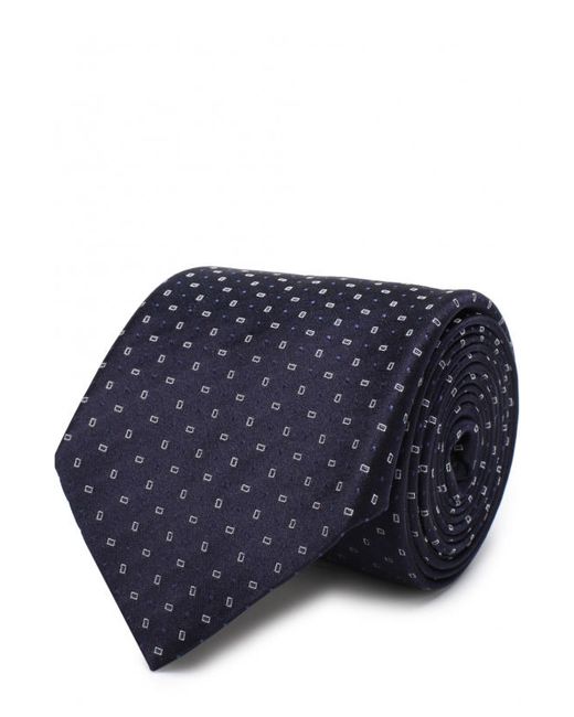 Emporio Armani Шелковый галстук с узором