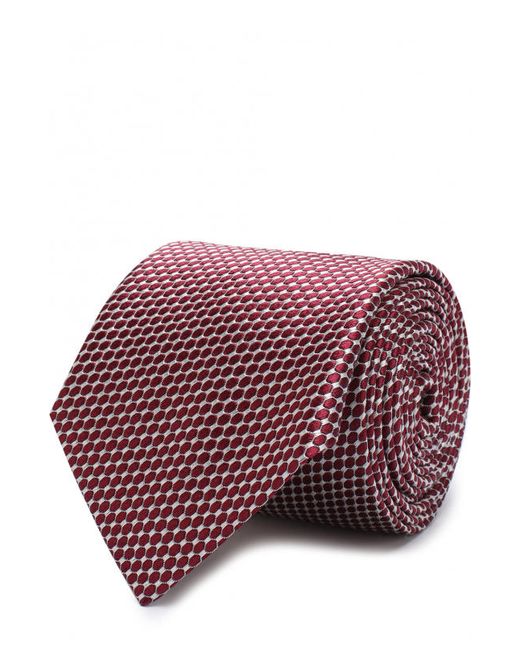 Emporio Armani Шелковый галстук с узором