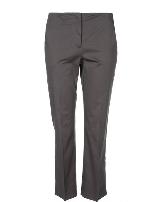 Armani Collezioni Хлопковые прямые брюки со стрелками