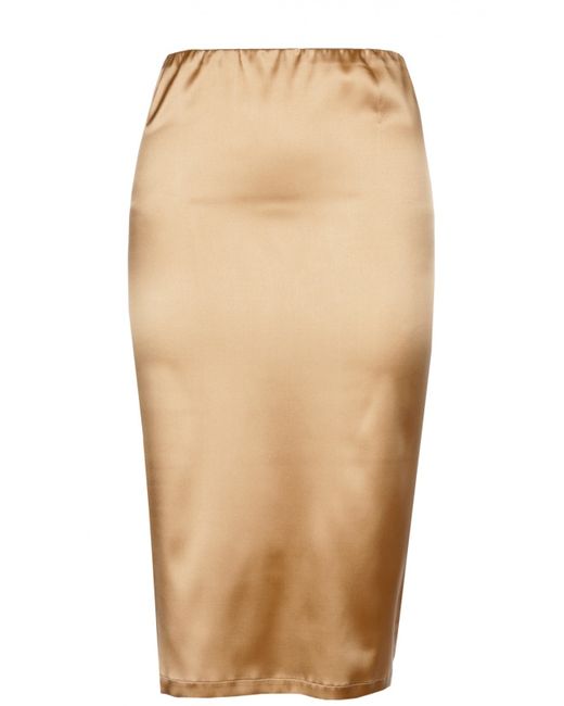 La Perla Шелковая юбка-карандаш с эластичным ремнем