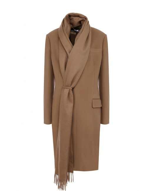Givenchy Приталенное пальто из смеси шерсти и кашемира