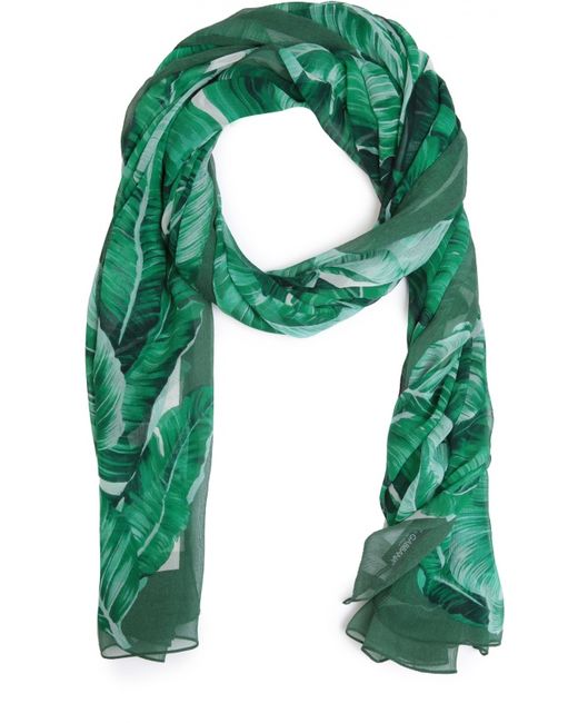Dolce & Gabbana Шелковый шарф с принтом