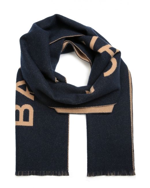 Balenciaga Кашемировый шарф с булавкой и логотипом бренда