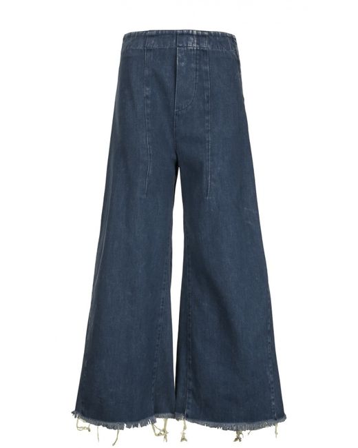 Chloe Расклешенные джинсы с необработанным краем Chloé