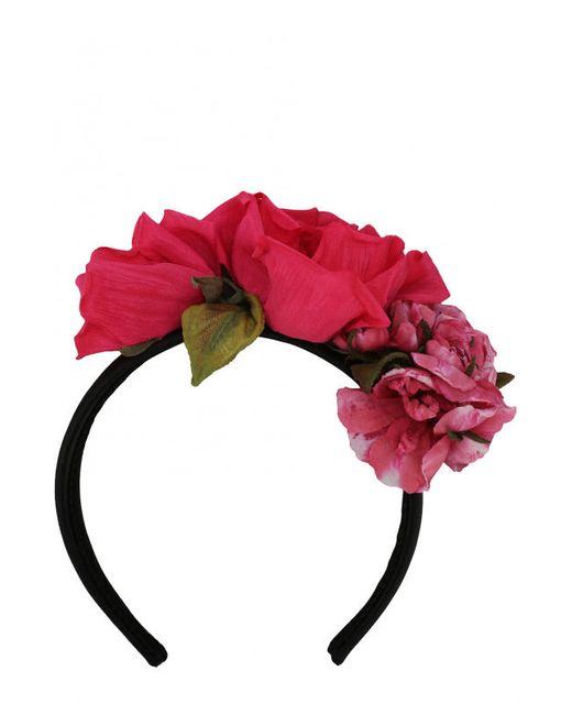 Dolce & Gabbana Ободок с декором в виде цветов