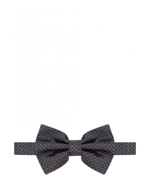 Emporio Armani Шелковый галстук-бабочка с узором