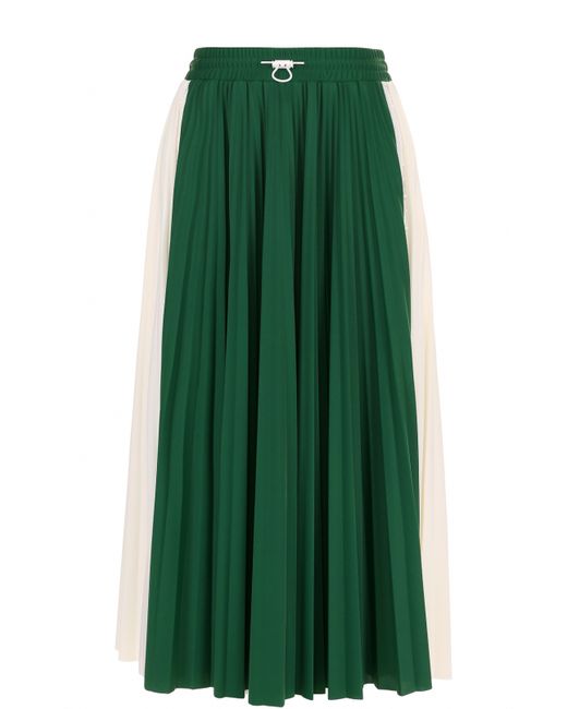 Valentino Плиссированная юбка-миди с эластичным поясом