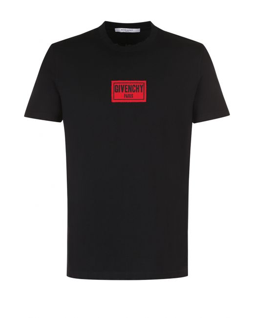 Givenchy Хлопковая футболка с логотипом бренда