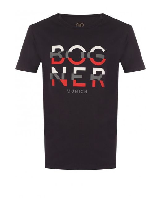 Bogner Хлопковая футболка с принтом