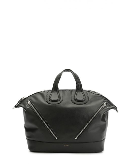 Givenchy Кожаная дорожная сумка Nightingale с плечевым ремнем