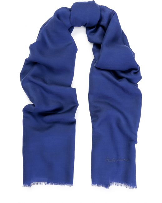 Ralph Lauren Кашемировый шарф с необработанным краем