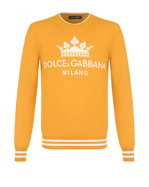 Dolce & Gabbana Кашемировый джемпер с принтом