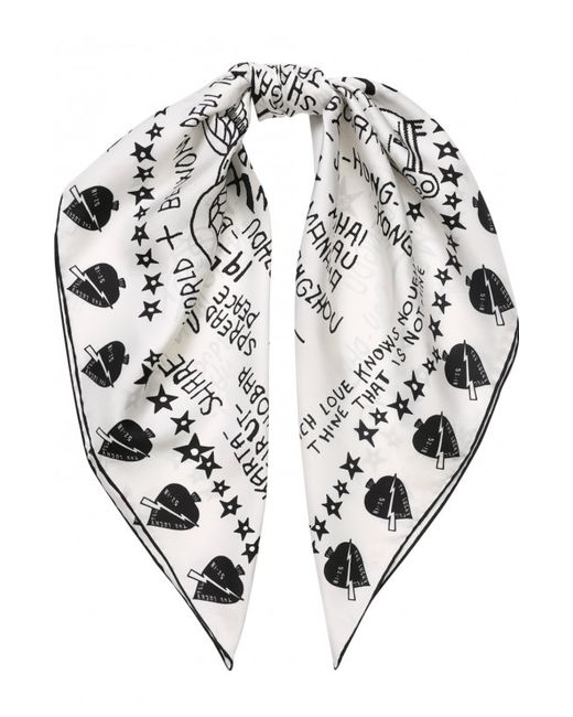 Givenchy Шелковый платок с принтом