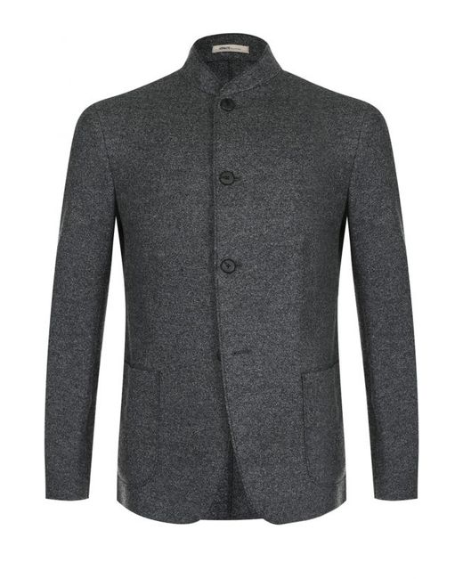 Armani Collezioni Однобортный шерстяной пиджак с воротником-стойкой