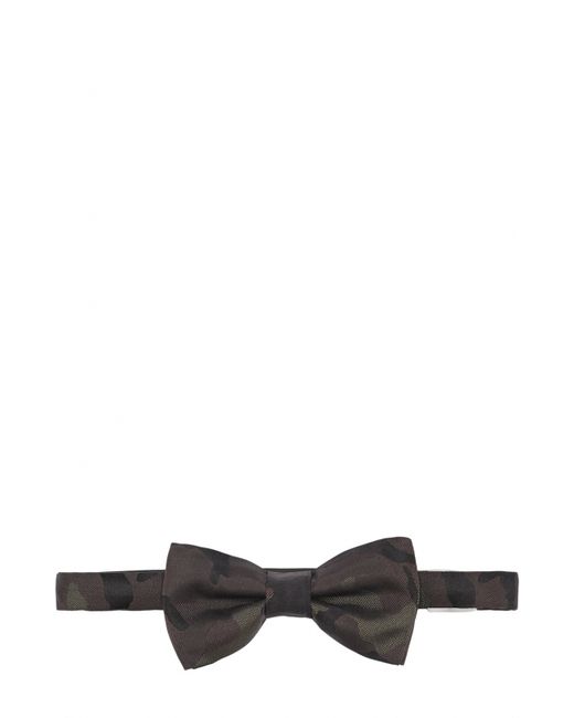 Valentino Шелковый галстук-бабочка с камуфляжным принтом